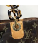 LOUIS VUITTON Monogram Vinyl Cabas Ambre MM Tote Bag with Small Pochette – GHW