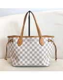 LOUIS VUITTON Damier Azur Neverfull PM Tote Bag – GHW