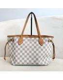 LOUIS VUITTON Damier Azur Neverfull PM Tote Bag – GHW