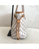 LOUIS VUITTON Damier Azur Neverfull PM Tote Bag – GHW