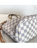 LOUIS VUITTON Damier Azur Neverfull PM Tote Bag – GHW