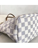 LOUIS VUITTON Damier Azur Neverfull PM Tote Bag – GHW