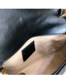 GUCCI GG Marmont Mini Shoulder Bag in Black Lambskin – GHW
