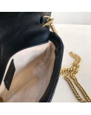 GUCCI GG Marmont Mini Shoulder Bag in Black Lambskin – GHW