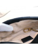 GUCCI GG Marmont Mini Shoulder Bag in Black Lambskin – GHW
