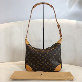 LOUIS VUITTON Monogram Boulogne 30 Shoulder Bag – GHW