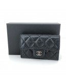 CHANEL Classic Card Holder in Black Caviar Leather – SHW (31 Series – Year 2021)