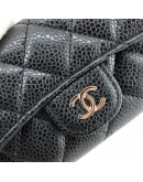 CHANEL Classic Card Holder in Black Caviar Leather – SHW (31 Series – Year 2021)