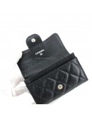 CHANEL Classic Card Holder in Black Caviar Leather – SHW (31 Series – Year 2021)