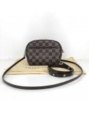 LOUIS VUITTON Damier Ebene Ipanema Pochette Crossbody Bag with Shoulder Strap & Waist Belt – GHW