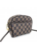 LOUIS VUITTON Damier Ebene Ipanema Pochette Crossbody Bag with Shoulder Strap & Waist Belt – GHW