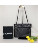 CHANEL Matrasse Black Calfskin Chain Shoulder/Crossbody Bag - RHW (20 Series - Year 2015)