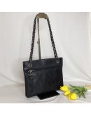 CHANEL Matrasse Black Calfskin Chain Shoulder/Crossbody Bag - RHW (20 Series - Year 2015)