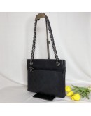 CHANEL Matrasse Black Calfskin Chain Shoulder/Crossbody Bag - RHW (20 Series - Year 2015)