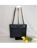 CHANEL Matrasse Black Calfskin Chain Shoulder/Crossbody Bag - RHW (20 Series - Year 2015)