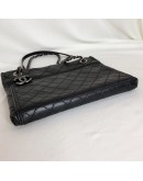 CHANEL Matrasse Black Calfskin Chain Shoulder/Crossbody Bag - RHW (20 Series - Year 2015)