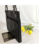 CHANEL Matrasse Black Calfskin Chain Shoulder/Crossbody Bag - RHW (20 Series - Year 2015)
