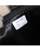 CHANEL Vintage Small Camera Bag with CC Stitch Mark & Fringe in Black Lambskin - GHW