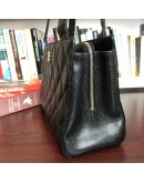 CHANEL Vintage Black Quilted Caviar Shoulder Bag - GHW