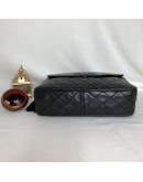 CHANEL Vintage Medium Camera Bag with CC Logo Flap & Fringe in Black Lambskin – GHW