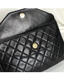 CHANEL Vintage Medium Camera Bag with CC Logo Flap & Fringe in Black Lambskin – GHW