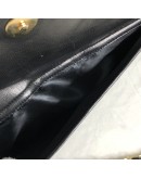 CHANEL Vintage Medium Camera Bag with CC Logo Flap & Fringe in Black Lambskin – GHW