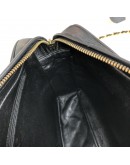 CHANEL Vintage Medium Camera Bag with CC Logo Flap & Fringe in Black Lambskin – GHW
