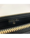 CHANEL CC Filigree Wallet on Chain (WOC) in Black x Beige Caviar – Light Gold Hardware (30 Series – Year 2020)