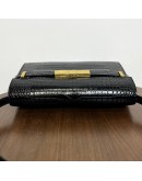 YVES SAINT LAURENT Small Manhattan Shoulder Bag in Shiny Crocodile Embossed Leather – GHW (Year 2021)