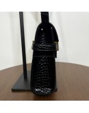 YVES SAINT LAURENT Small Manhattan Shoulder Bag in Shiny Crocodile Embossed Leather – GHW (Year 2021)