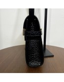 YVES SAINT LAURENT Small Manhattan Shoulder Bag in Shiny Crocodile Embossed Leather – GHW (Year 2021)