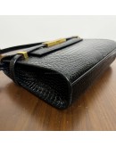 YVES SAINT LAURENT Small Manhattan Shoulder Bag in Shiny Crocodile Embossed Leather – GHW (Year 2021)