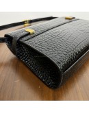 YVES SAINT LAURENT Small Manhattan Shoulder Bag in Shiny Crocodile Embossed Leather – GHW (Year 2021)