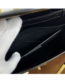 YVES SAINT LAURENT Small Manhattan Shoulder Bag in Shiny Crocodile Embossed Leather – GHW (Year 2021)