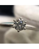 TIFFANY & CO The Tiffany Setting Engagement Ring in Platinum – 0.31ct Diamond (Year 2018)