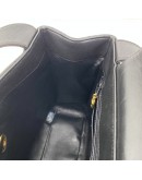CHANEL Vintage Classic Turn Lock Shoulder Tote Bag in Black Lambskin - GHW