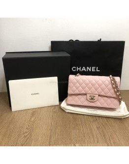 CHANEL Medium 22C Classic Flap (CF) Shoulder Bag in Pink Caviar – GHW (Microchip – Year 2022)