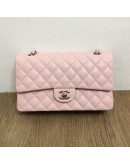 CHANEL Medium 22C Classic Flap (CF) Shoulder Bag in Pink Caviar – GHW (Microchip – Year 2022)