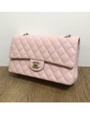 CHANEL Medium 22C Classic Flap (CF) Shoulder Bag in Pink Caviar – GHW (Microchip – Year 2022)