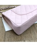 CHANEL Medium 22C Classic Flap (CF) Shoulder Bag in Pink Caviar – GHW (Microchip – Year 2022)