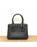 PRADA 1BA906 Galleria Mini Bag in Black Saffiano Lux Leather with Shoulder Strap – GHW (Year 2022)