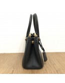 PRADA 1BA906 Galleria Mini Bag in Black Saffiano Lux Leather with Shoulder Strap – GHW (Year 2022)