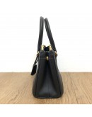 PRADA 1BA906 Galleria Mini Bag in Black Saffiano Lux Leather with Shoulder Strap – GHW (Year 2022)