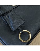 PRADA 1BA906 Galleria Mini Bag in Black Saffiano Lux Leather with Shoulder Strap – GHW (Year 2022)