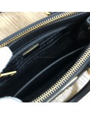 PRADA 1BA906 Galleria Mini Bag in Black Saffiano Lux Leather with Shoulder Strap – GHW (Year 2022)