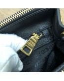 PRADA 1BA906 Galleria Mini Bag in Black Saffiano Lux Leather with Shoulder Strap – GHW (Year 2022)