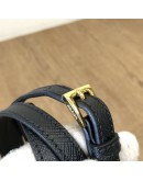 PRADA 1BA906 Galleria Mini Bag in Black Saffiano Lux Leather with Shoulder Strap – GHW (Year 2022)