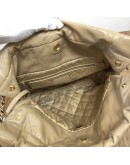 CHANEL 22 Small Shoulder bag in Quilted Beige Shiny Calfskin – GHW (Microchip – Year 2024)