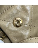 CHANEL 22 Small Shoulder bag in Quilted Beige Shiny Calfskin – GHW (Microchip – Year 2024)