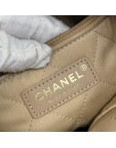 CHANEL 22 Small Shoulder bag in Quilted Beige Shiny Calfskin – GHW (Microchip – Year 2024)